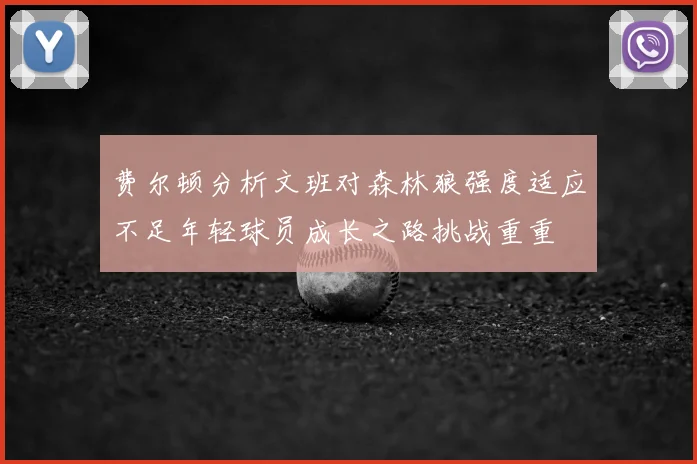 费尔顿分析文班对森林狼强度适应不足年轻球员成长之路挑战重重